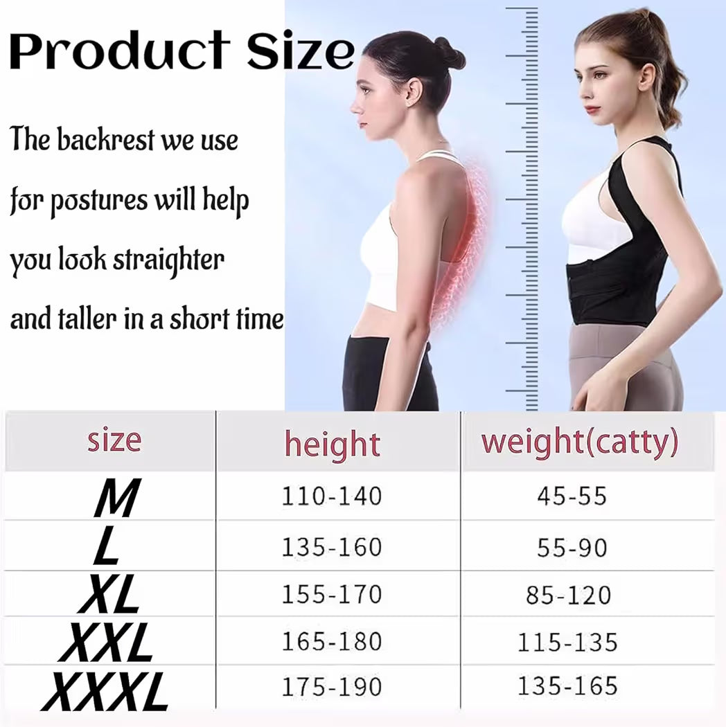 Posture Corrector for Men and Women Back Straightener Posture Adjustable Back Braces Back Brace Posture Corrector