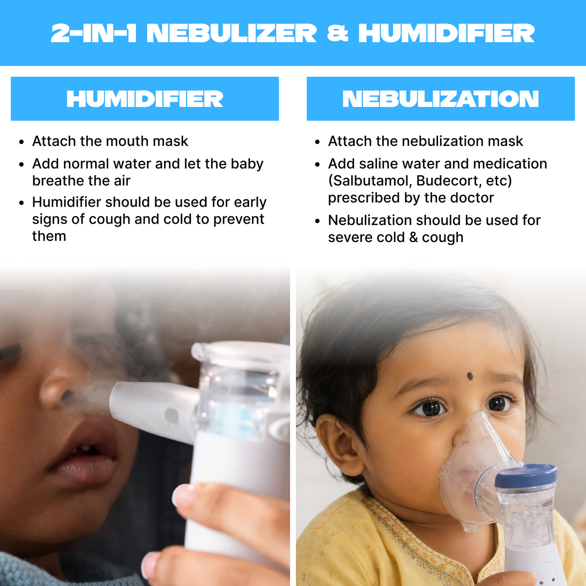 2-IN-1 Nebulizer & Humidifier