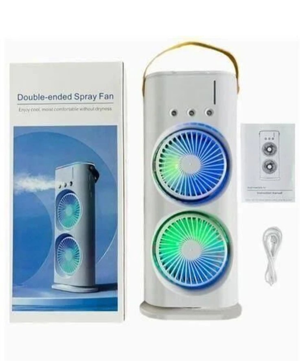 Double Air Cooling Mini AC Fan