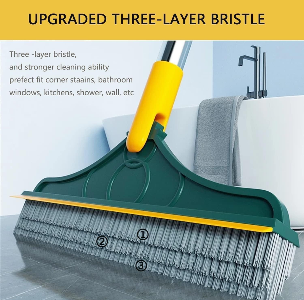 360° Multi-Surface Floor & Tile Cleaning Squeegee Brush