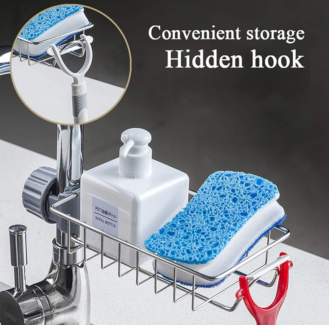 Kitchen Sink Faucet Storage Rack