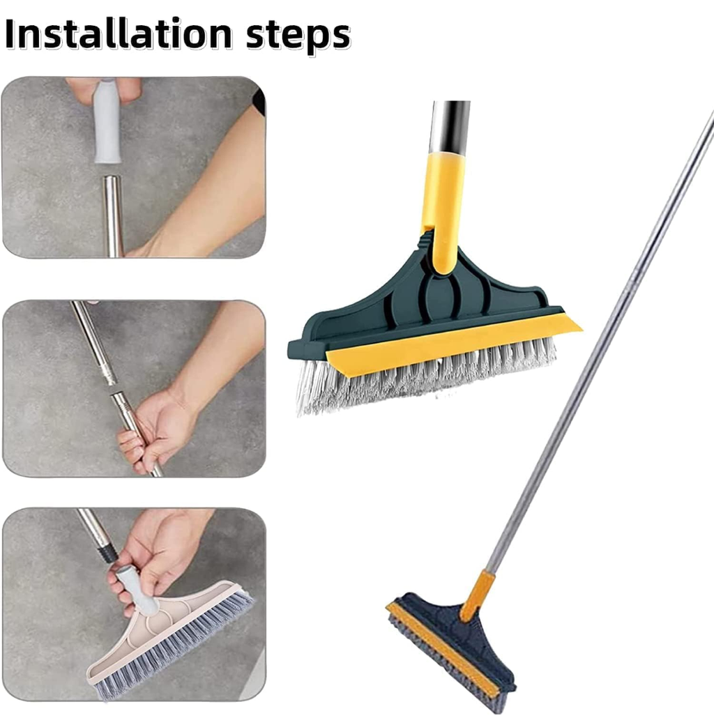 360° Multi-Surface Floor & Tile Cleaning Squeegee Brush