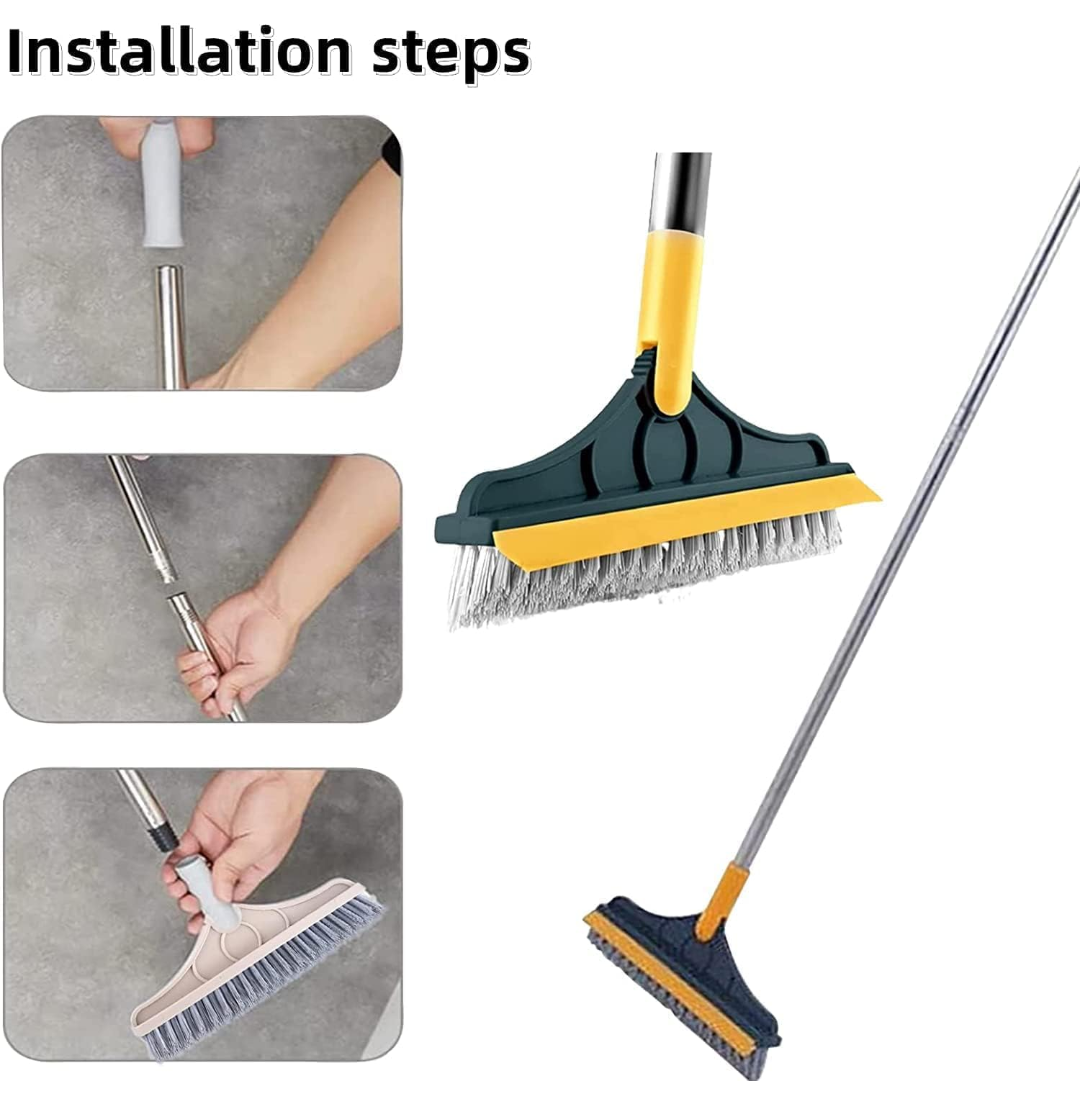 360° Multi-Surface Floor & Tile Cleaning Squeegee Brush