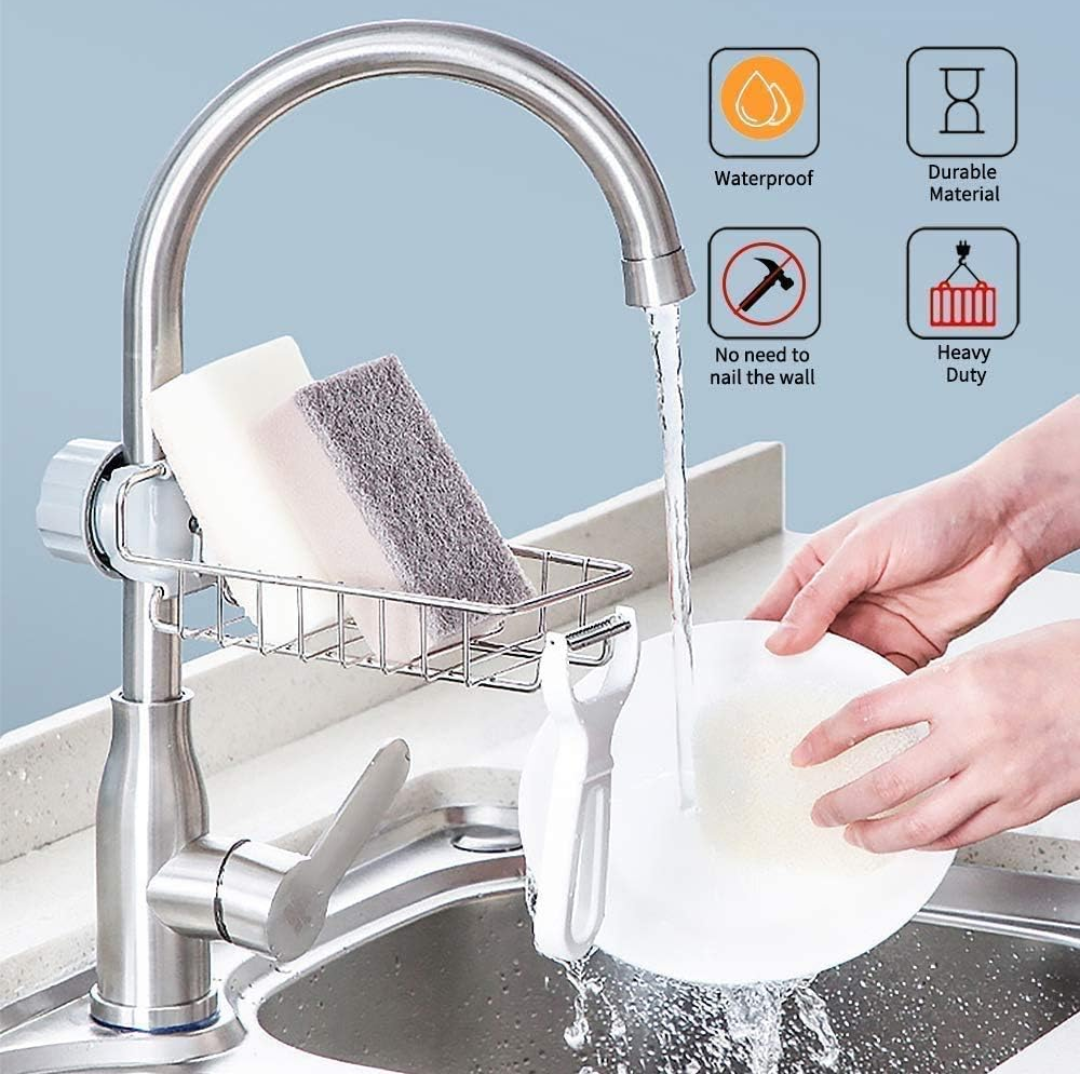 Kitchen Sink Faucet Storage Rack